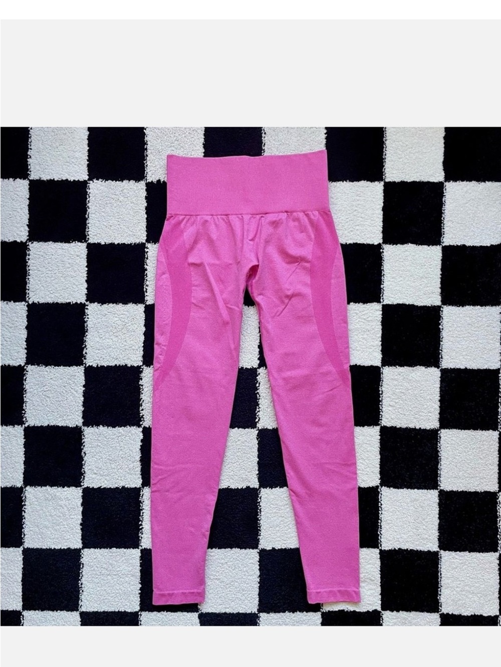 Bubble gum pink Seamless High-Waist Leggings